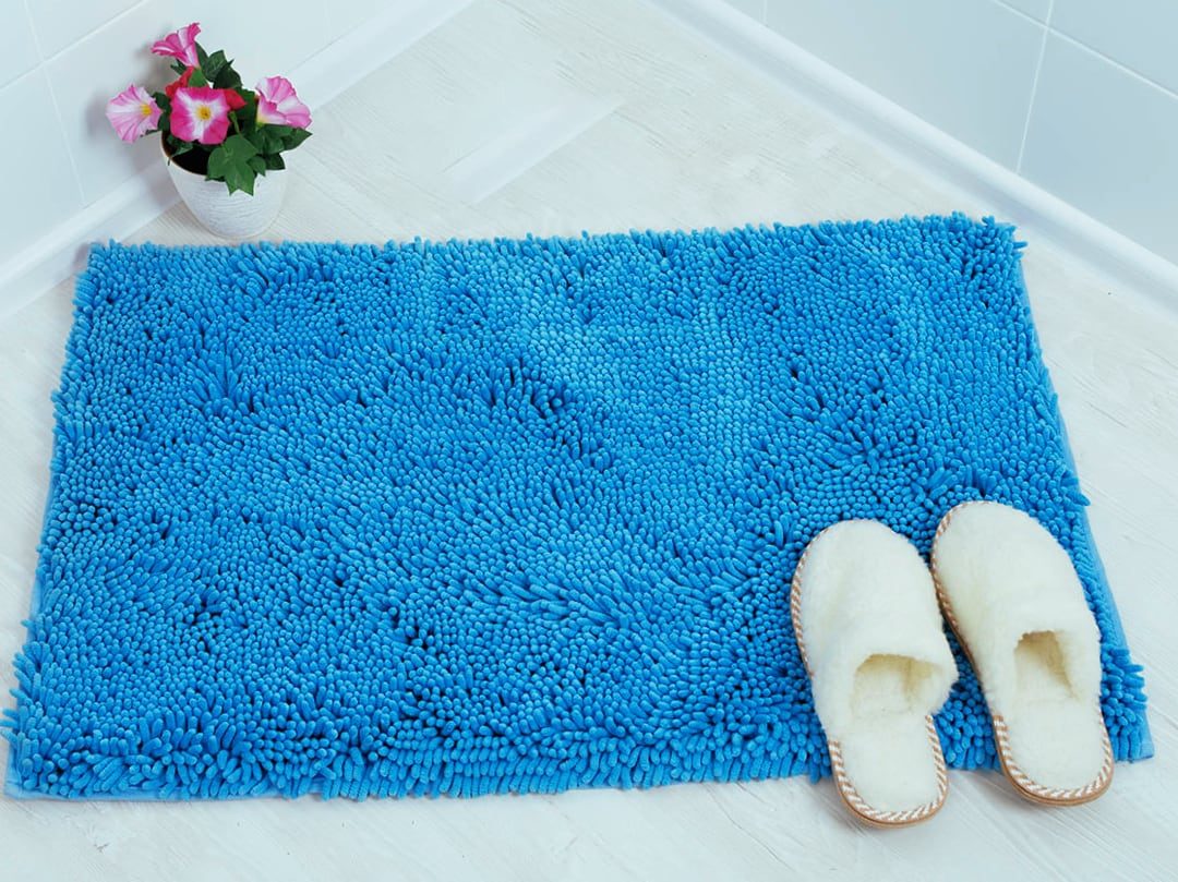 Вязаные коврики для ванной